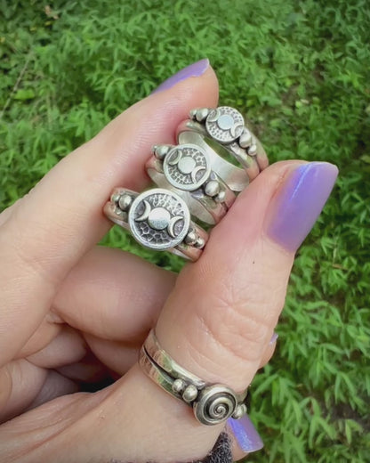 **Made-to-Order** Triple Moon Ring