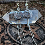 Quartz Earrings with Fringe